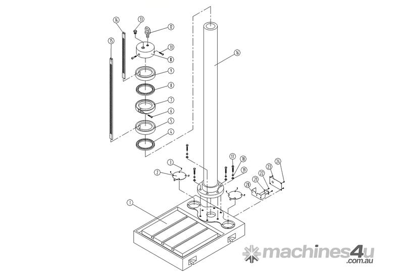 New BROBO WALDOWN BDF45-1 Geared Head Pedestal Drills in , - Listed on ...