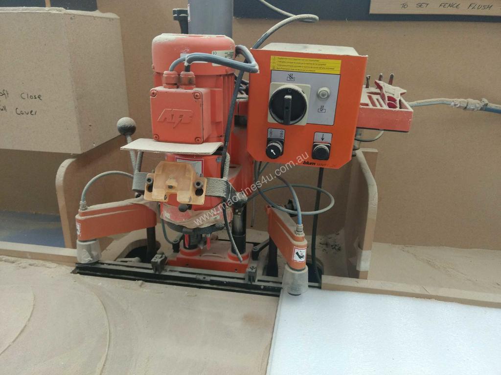 Used 1990 blum Blum minipress for hinge drilling Borer Doweler in