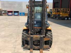 Rare 4.0 Tonne Toyota Diesel Forklift! Complete with Pneumatic Tyres & Rotator  - picture1' - Click to enlarge