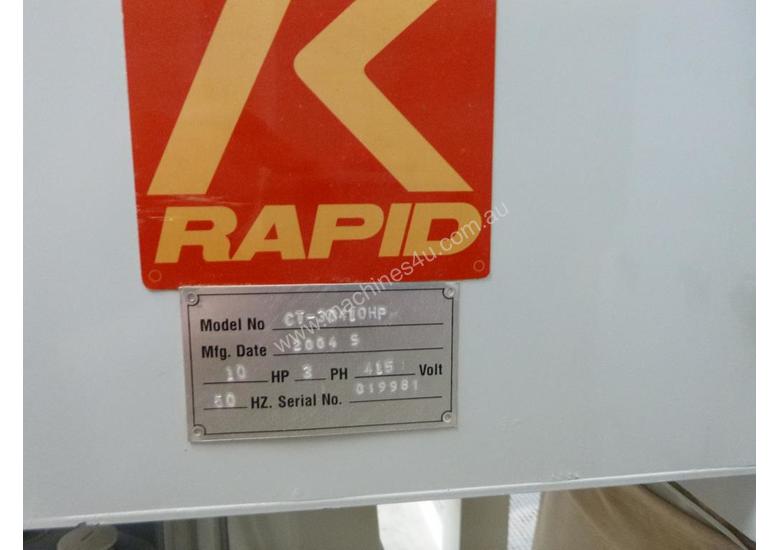 caption 2004 Rapid CT-30410HP 3 Phase 3 Bag Dust Extractor