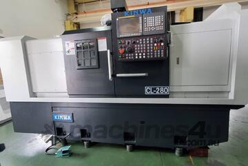 KINWA CL-250 and CL-280 box guideway 10`` chuck CNC Production Lathes