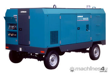 AIRMAN 900cfm Portable Diesel Compressor on Wagon Wheels 