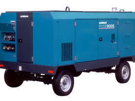 AIRMAN 900cfm Portable Diesel Compressor on Wagon Wheels  - picture0' - Click to enlarge