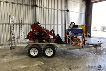 Digger King T25 Mini Loader, 3900 Trailer and Attachments Package