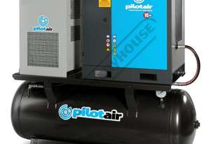 PAC15-RM-D Rotary Screw Pilot Air Compressor & Integrated Air Dryer Italian Designed & Manufactured