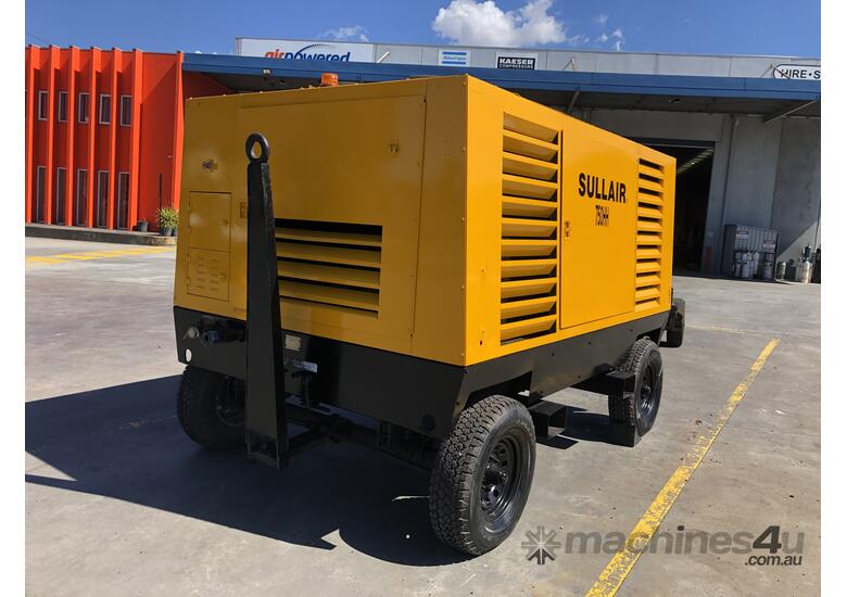 Sullair 750HA DWQ-CAT - 750cfm twin pressure - 100psi - 175psi Diesel Air Compressor, Aftercooled.