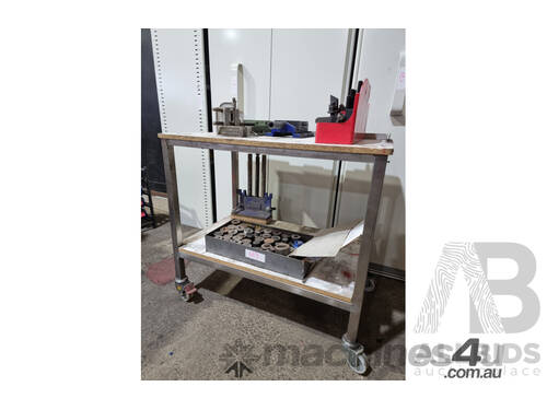 Stainless Steel and Particle Board Workbench