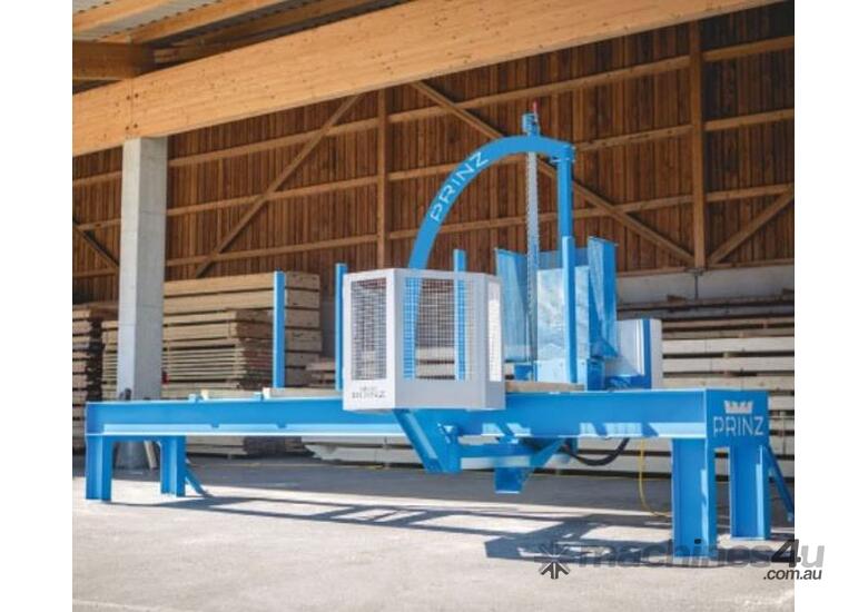 caption Prinz MOBILCUT TOP LINE Cross Cut Saw Stationary Machine with Arch Guiding Frame