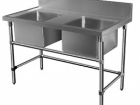 Brayco DS-M Double Bowl Stainless Steel Sink (700m - picture0' - Click to enlarge