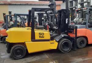 ACTIVE FORKLIFTS - 2008 yale container entry 5 ton diesel forklift for sale solid tyres side shift