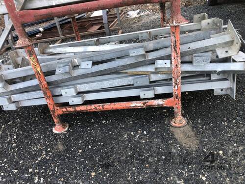 Used NONE Form work Stanchions system safety rails Steel Beam Assembly ...