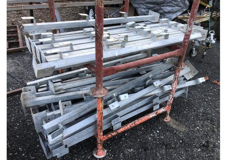 Used NONE Form work Stanchions system safety rails Steel Beam Assembly ...