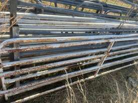 6 X GAL FENCE PANELS w GATES  - picture1' - Click to enlarge