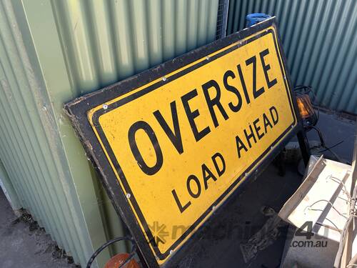 4x Oversize Load Signs