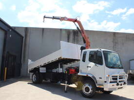 MITSUBISHI FUSO FIGHTER 10 CRANE WITH TIPPER BODY FEATURING DROP SIDES - picture0' - Click to enlarge