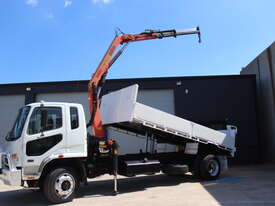 MITSUBISHI FUSO FIGHTER 10 CRANE WITH TIPPER BODY FEATURING DROP SIDES - picture2' - Click to enlarge