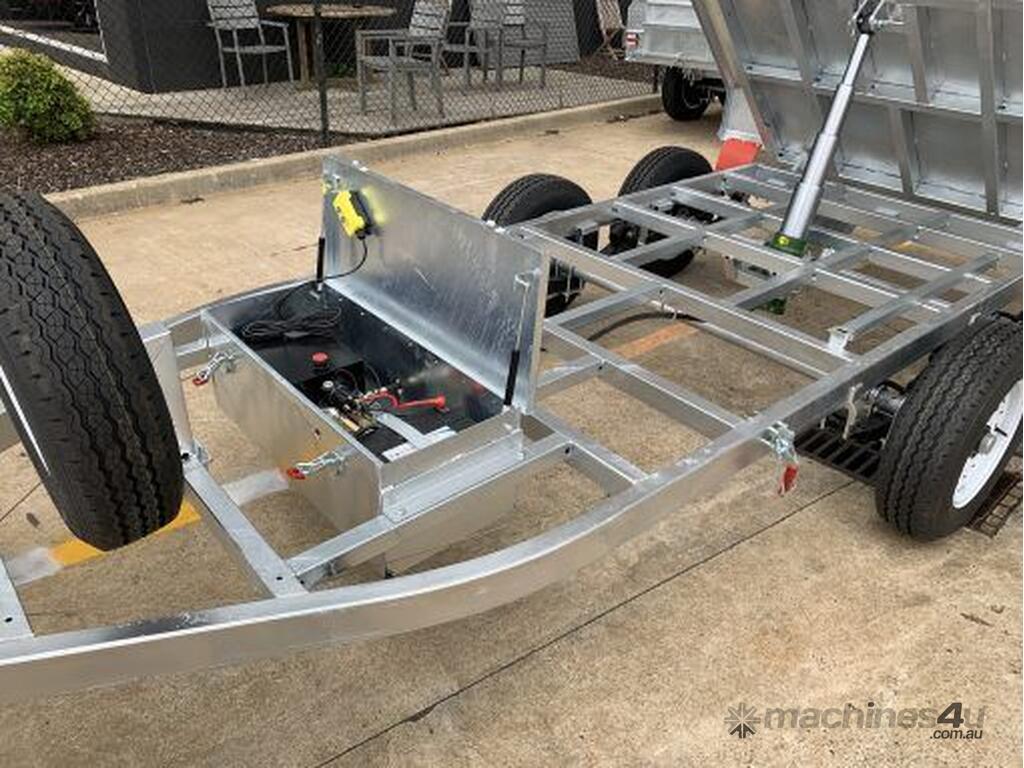 Buy New big man 10x5 Hydraulic Tipper Trailer 3500KG One Piece Chassis