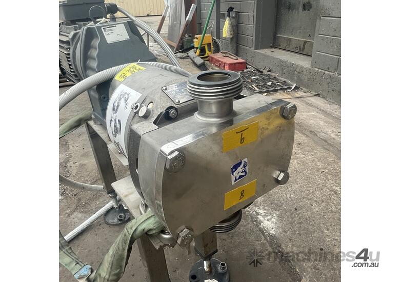 caption Alfa Laval OPTILOBE 22 stainless Food grade optimized rotary lobe pump BSM + 1.5kW SEW Gear Motor