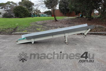 Motorised Incline Belt Conveyor - 3.6m long