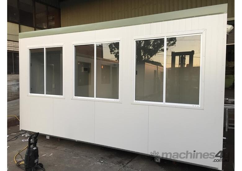 caption Auzbilt Control Room Portable Offices: 4.8m x 3m, For Sale
