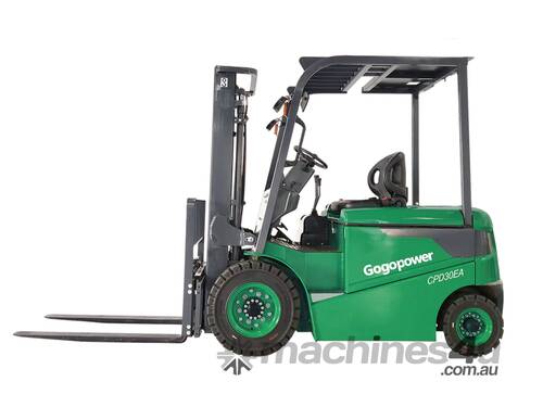 caption GOGOPOWER - CPD25EA - 2.5T/3000mm Counterbalanced Battery Electric Forklift (4 Point)