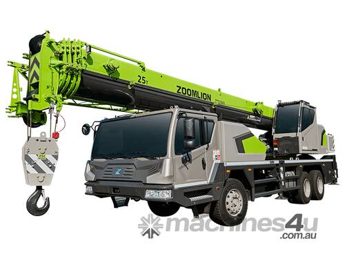 caption 2025 ZOOMLION ZTC250V 25T Truck Crane Right Hand Drive