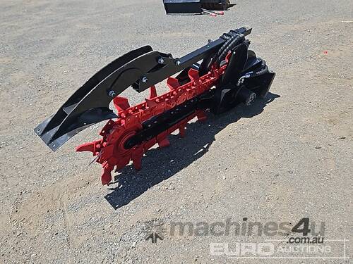 Unused GIYI Trencher To Suit Skid Steer Loader, Flow: 57L/MIN,Working Pressure: 10-22MPA 