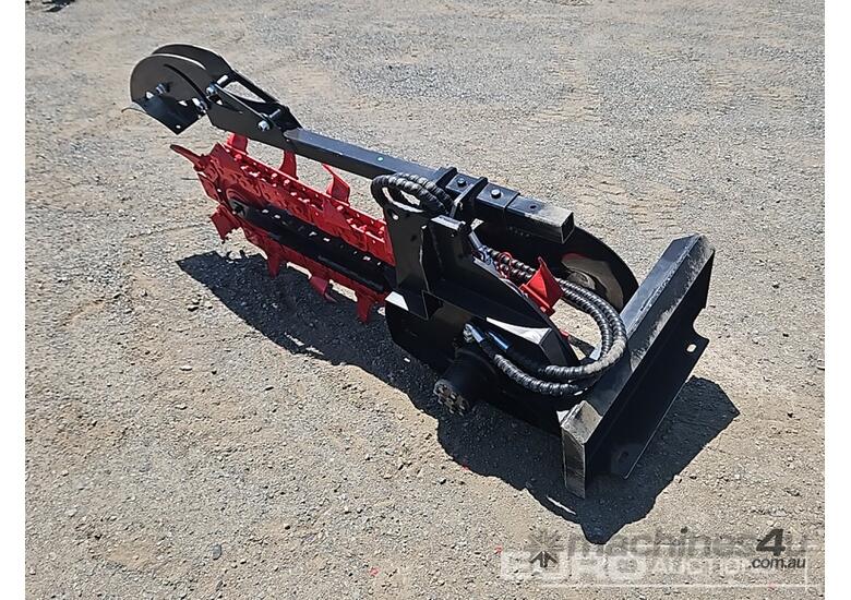 caption Unused GIYI Trencher To Suit Skid Steer Loader, Flow: 57L/MIN,Working Pressure: 10-22MPA