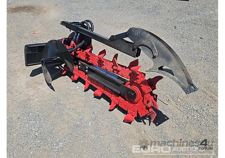 caption Unused GIYI Trencher To Suit Skid Steer Loader, Flow: 57L/MIN,Working Pressure: 10-22MPA