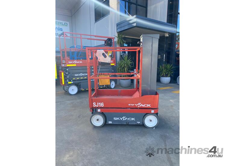caption SkyJack SJ16 Man Lift - 6.75m Height / 227 kg Capacity