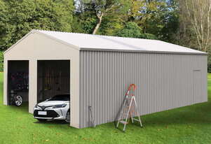 New 7.6m x 10.1m (77m) All Steel Double Garage Carport Shed Mancave