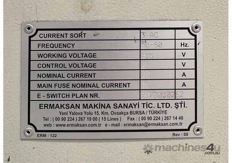 Used Ermaksan Guillotine Shear 3100 mm x 6.0 mm