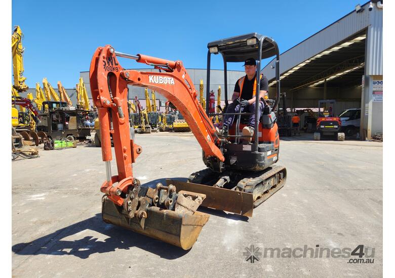 caption 2020 KUBOTA U17-3 1.7T EXCAVATOR WITH HITCH, BUCKETS AND 1278 HOURS