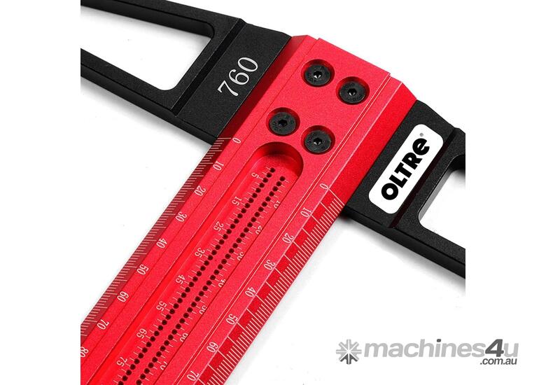 caption Oltre Aluminium Precision Multi-Use T-Ruler Line Scriber OT-HT-TRS-AM *Coming Soon - Expected Q1, 20