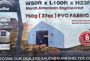 15m x 30m x 7m (465m2) Shelter Building Workshop Igloo Dome