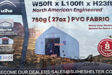 15m x 30m x 7m (465m2) Shelter Building Workshop Igloo Dome