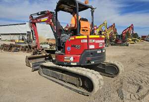 2022 YANMAR VIO55-6 5.6T EXCAVATOR (M888) WITH HITCH, BUCKETS, CIVIL SPEC AND 650 HOURS