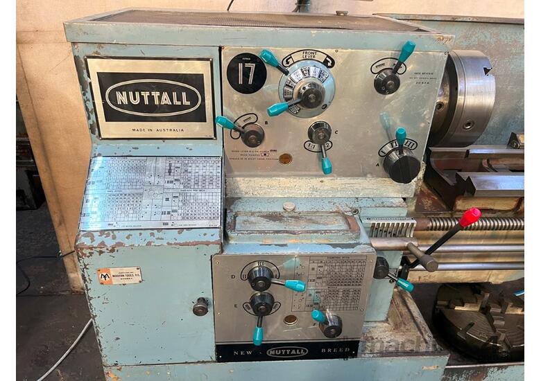caption Nuttall 17 Series centre lathe 430mm x 1300mm centres with DRO