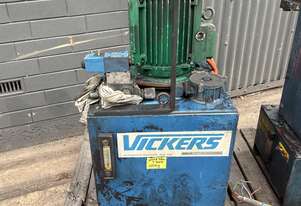 Vickers Hydraulic power pack 9kW 12HP 3 phase 415V with 1 Solenoid valve
