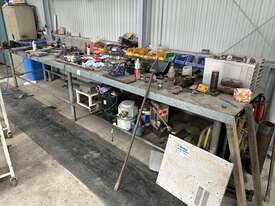 Contents Of Steel Frame Workbench W  Vice - picture0' - Click to enlarge