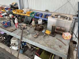 Contents Of Steel Frame Workbench W  Vice - picture0' - Click to enlarge