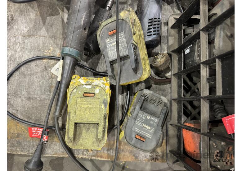 caption Contingency for Battery Operated Corded and Pneumatic Power Tools