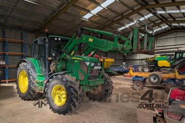 2015 John Deere 6125M Tractor - H310 FEL w/ Forks & Bucket