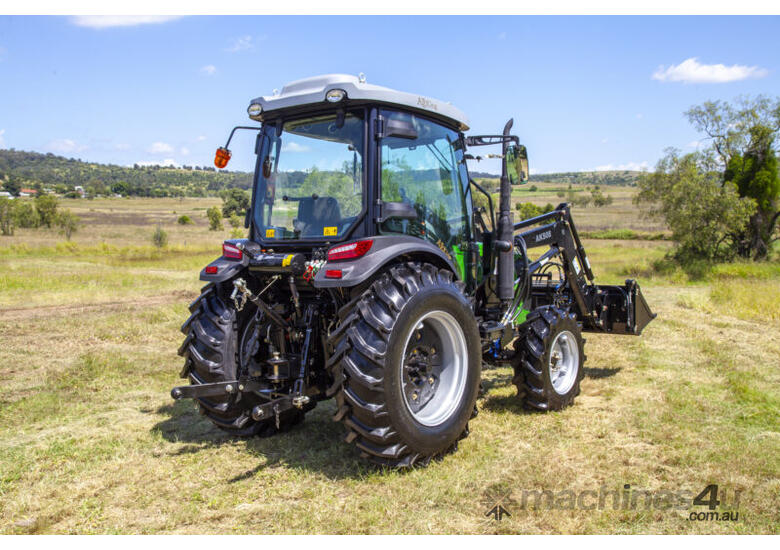 AgKing - 70HP Tractor A/C Cabin 4WD AK704 with FEL & 4in1 Bucket