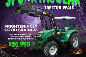 AgKing - Enfly 55HP Tractor ROPS 4WD DQ554 with FEL & 4in1 Bucket