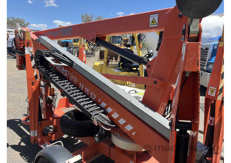 2015 Nifty 120TPE Trailer Mounted Boom Lift