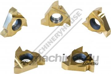 16ERM Carbide Inserts - External Threading 55 Grade P30 5 Inserts Per Pack