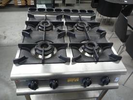 BARON COMMERCIAL 4 BURNER NATURAL GAS COOK TOP - picture0' - Click to enlarge
