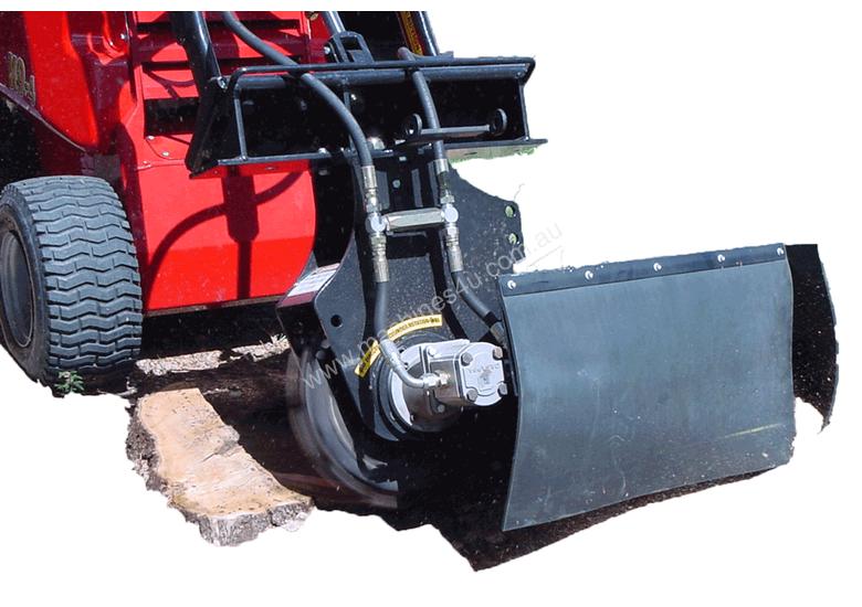 caption NEW DINGO MINI LOADER STUMP GRINDER ATTACHMENT