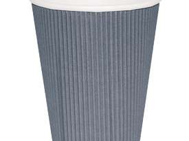 Fiesta Takeaway Coffee Cups Ripple Wall Charcoal 340ml x500 - picture0' - Click to enlarge